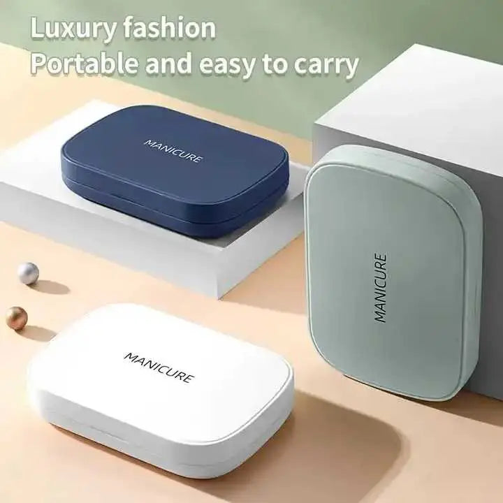 18-Piece Manicure and Pedicure Set - Stainless Steel Nail Clipper Kit | Professional Nail Care Grooming Tools | Compact Portable Case Femina Worldwide