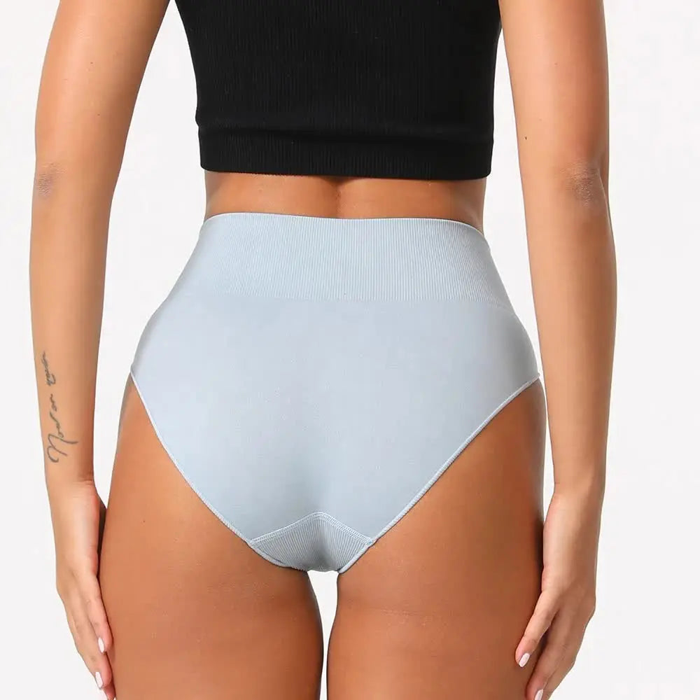 L White 3-Pack High-Waist Microfiber Shaping Briefs - Seamless Full-Coverage Tummy Control Panties Femina Worldwide