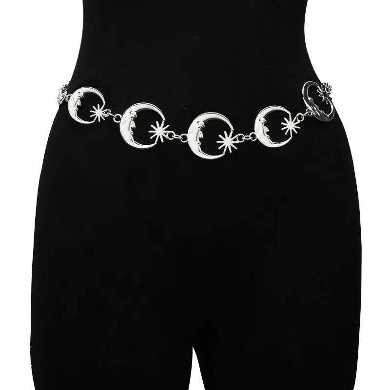 2 PCS (Style 4)Statement Body Chain Belt - Women's Sun Flower Waist Jewelry Femina Worldwide