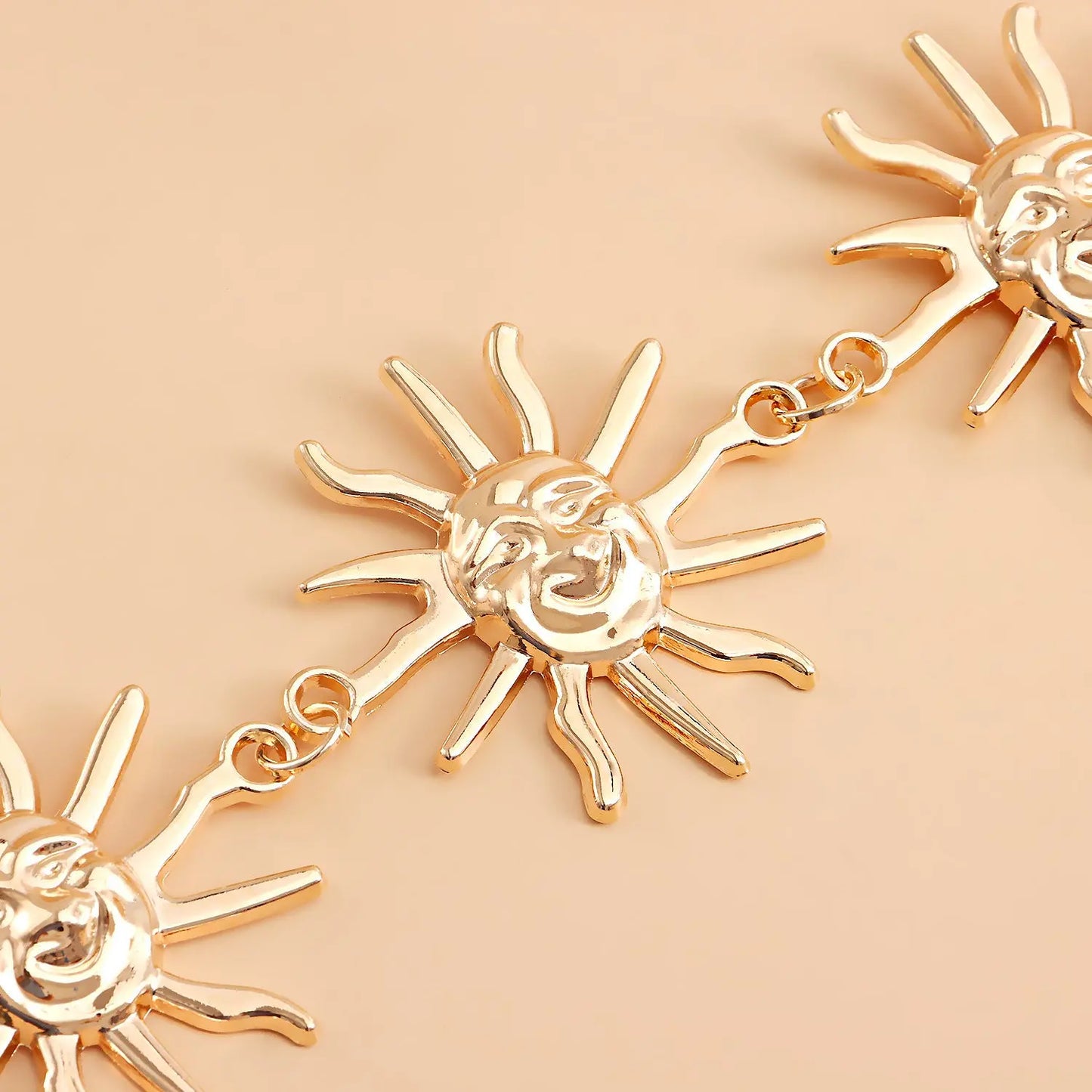 2 PCS (Style 7)Statement Body Chain Belt - Women's Sun Flower Waist Jewelry Femina Worldwide