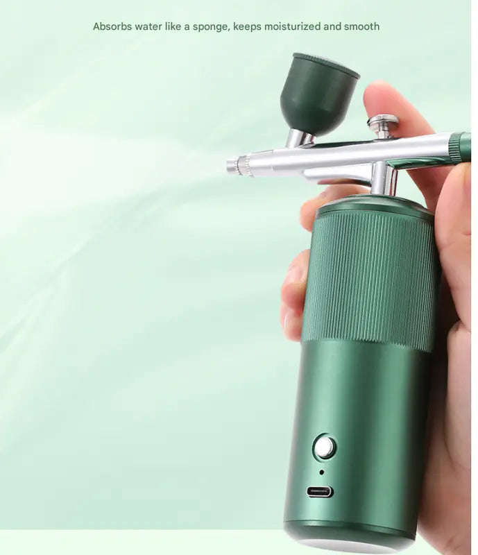 Pink Portable Oxygen Infusion Airbrush - Facial Mist Sprayer for Hydration & Skincare Femina Worldwide