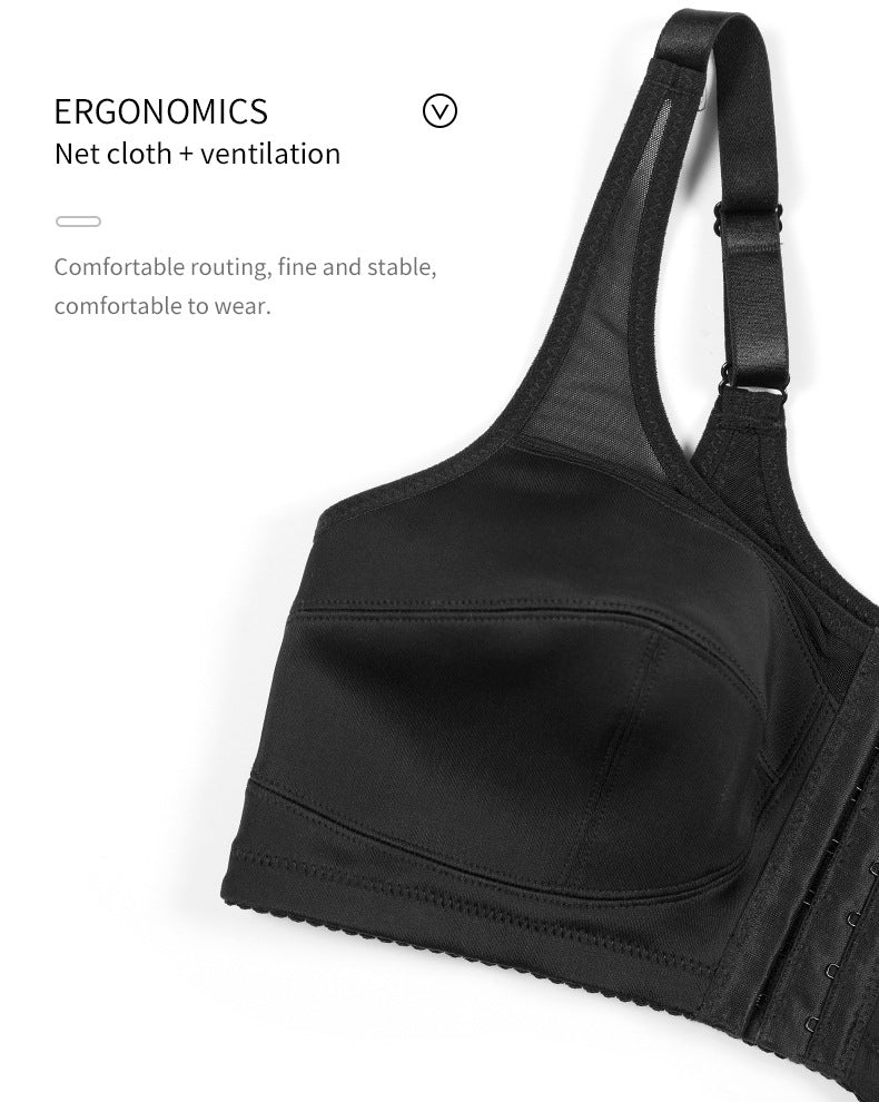 2 Pcs Size 3XL Women's Wireless Large-Cup Lace Bra with Front Clasp - Comfortable, Breathable, Black