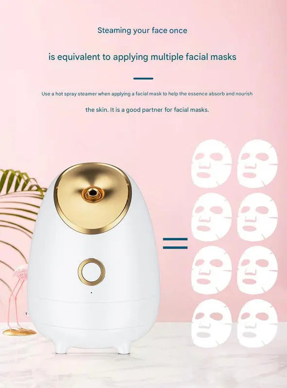 Nano Ionic Facial Steamer - Deep Hydration Hot Mist Face Steamer for Home Spa & Skincare(pink) Femina Worldwide