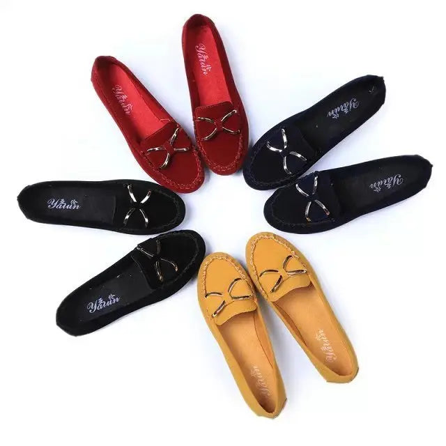 Fashion Bowknot Flats Shoes Women Casual Solid Loafers Cozy Shoes My Store