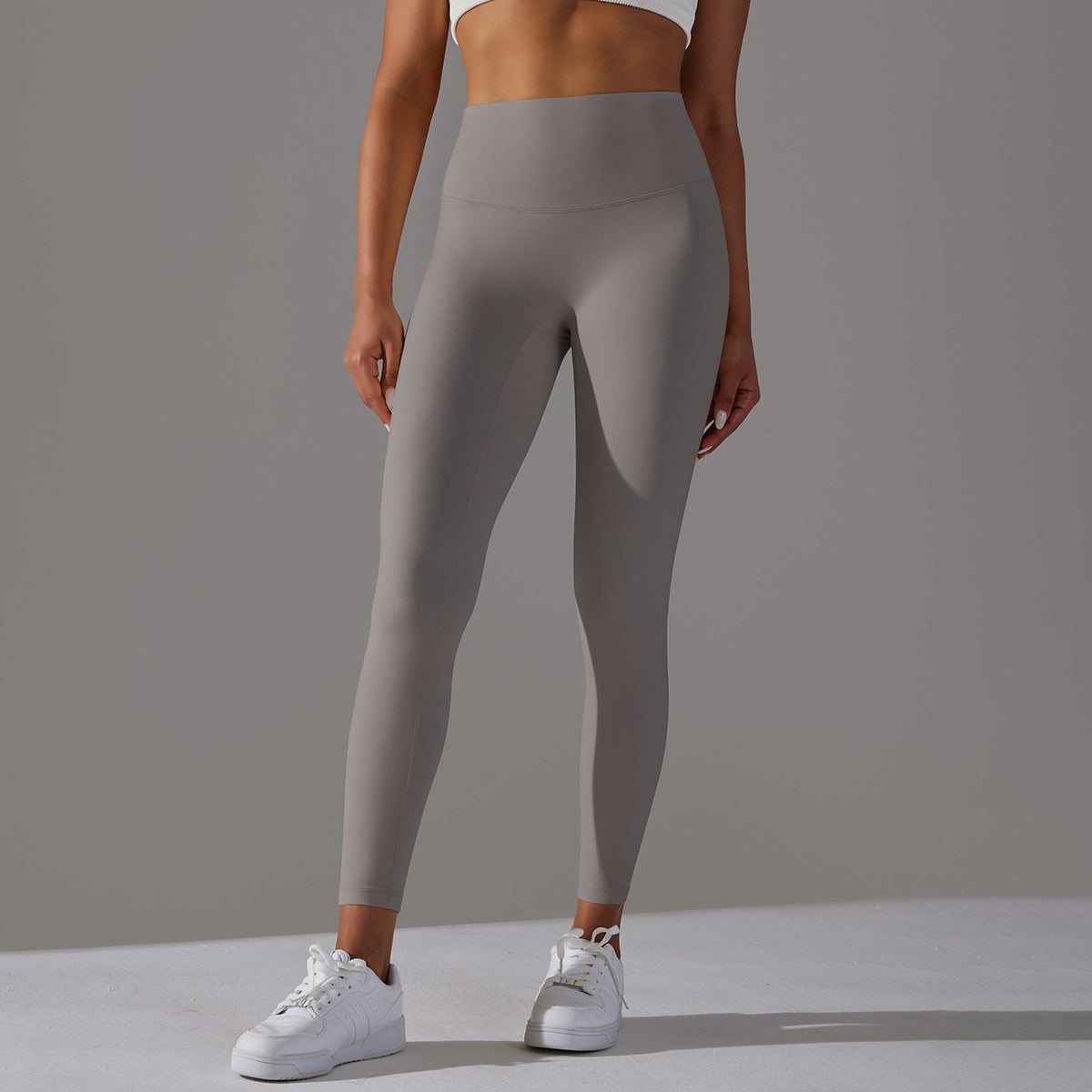 Double-sided Sanding Nude Feel Breathable Cropped Pants Hip Lifting Peach Sports Fitness Yoga Pants