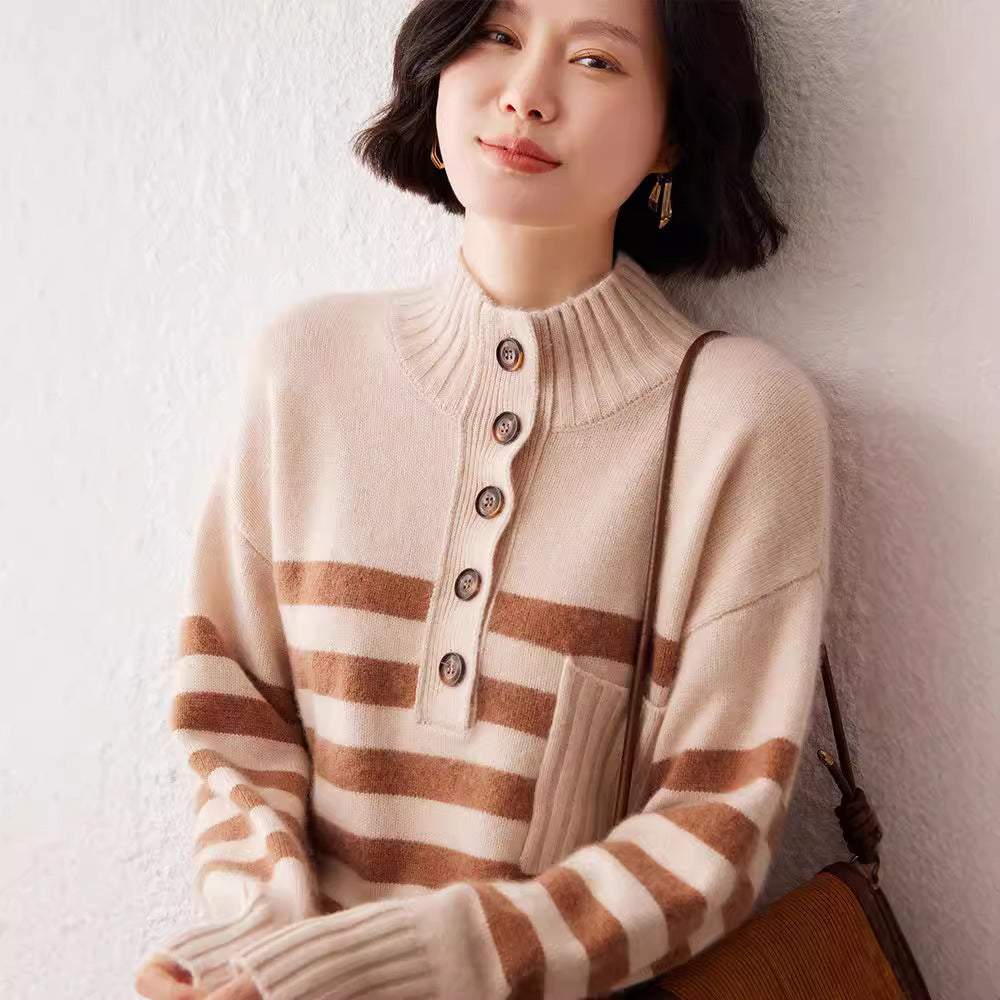 Cashmere Sweater Striped Sweater
