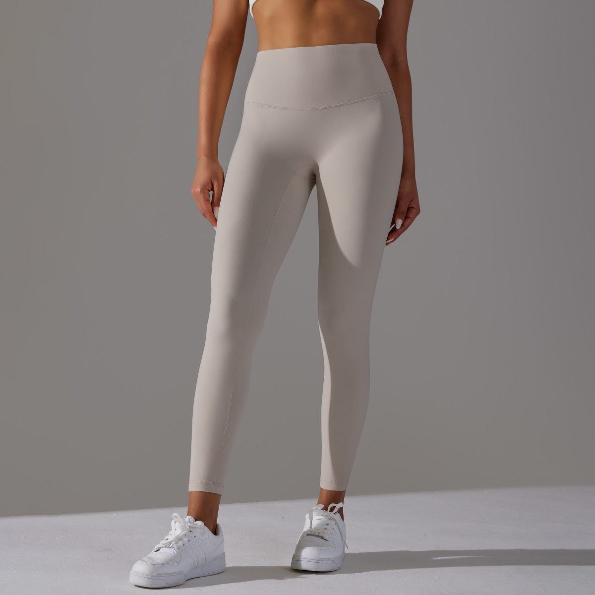 Double-sided Sanding Nude Feel Breathable Cropped Pants Hip Lifting Peach Sports Fitness Yoga Pants