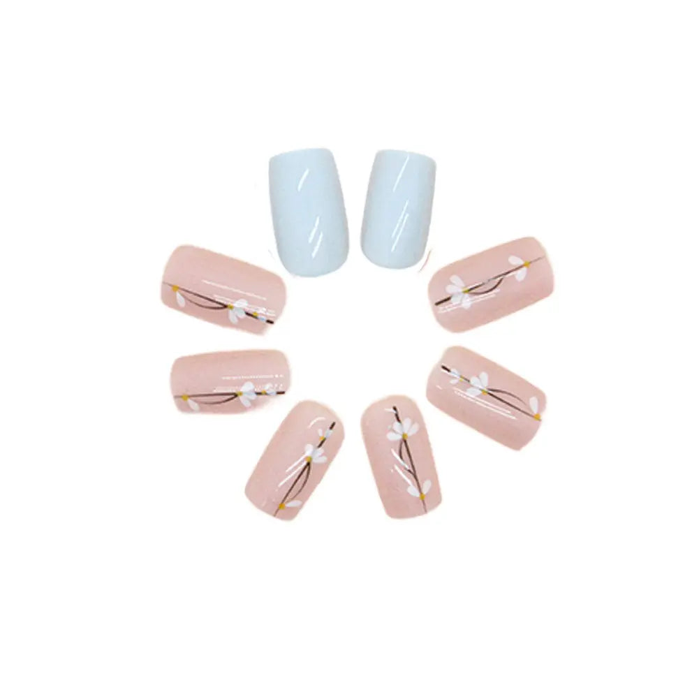 Press On Nails Kit with Glue and gel stickers Reusable Tips Plum Charlie