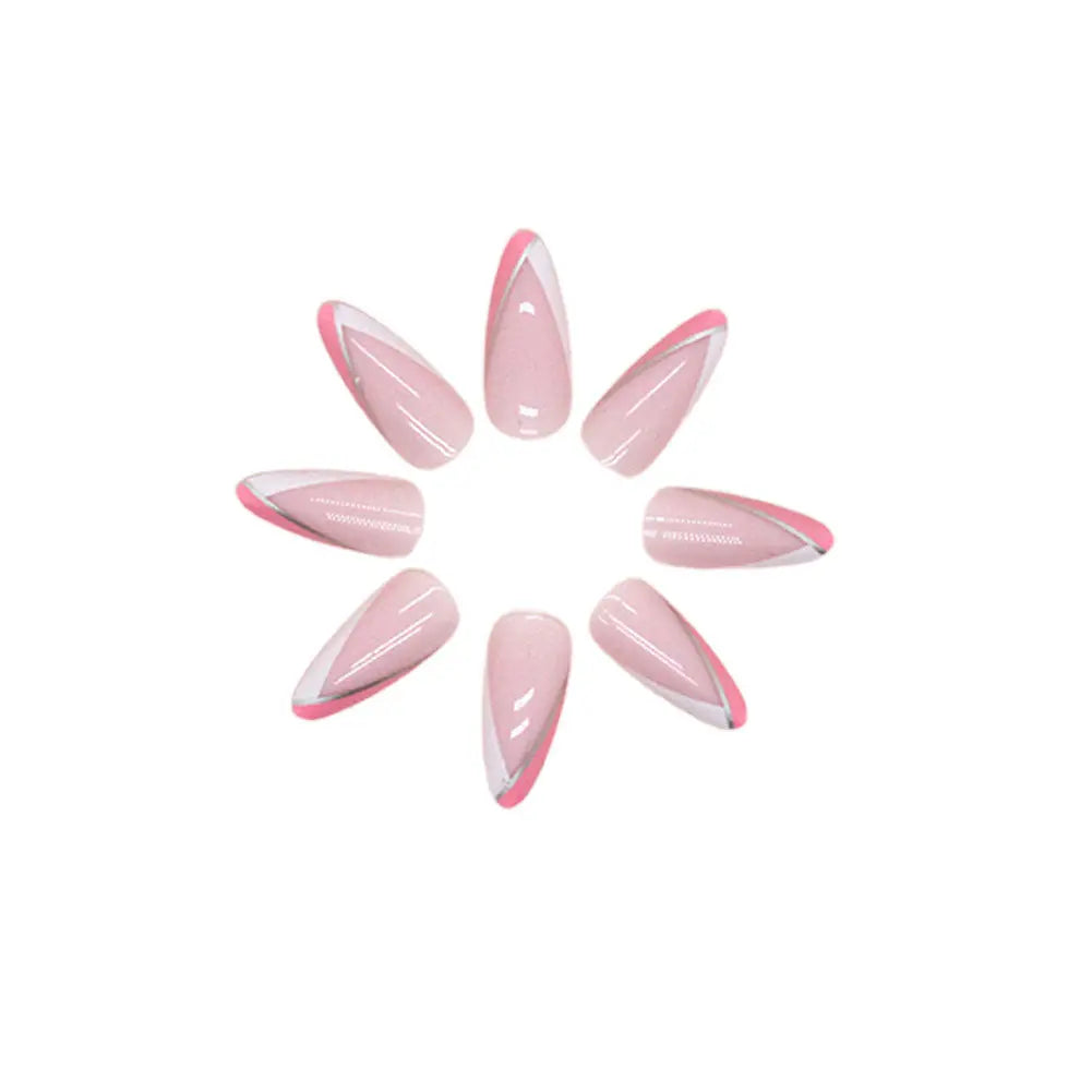 Press On Nails Kit with Glue and gel stickers Reusable Tips Plum Charlie