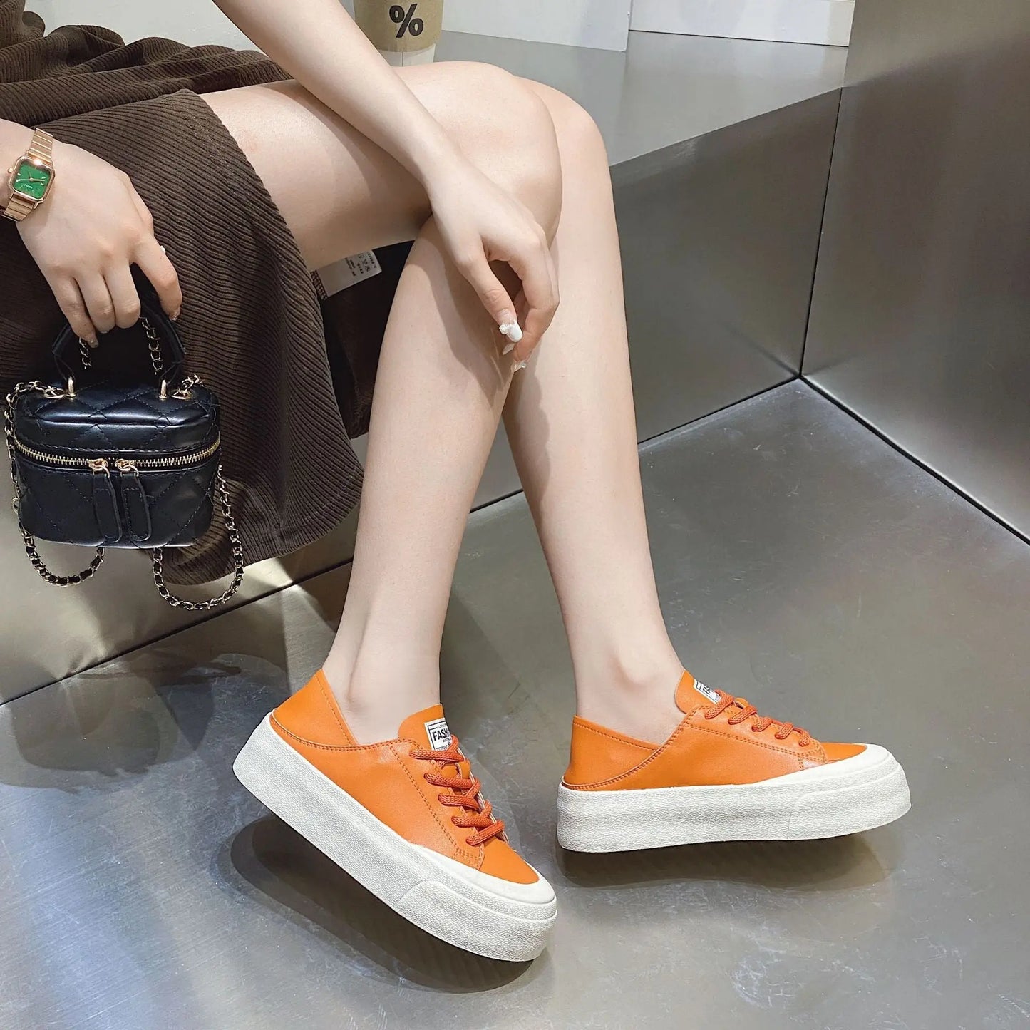 Thick-soled Flats Shoes Women Fashion Casual Soft Cozy Shoes For Students My Store