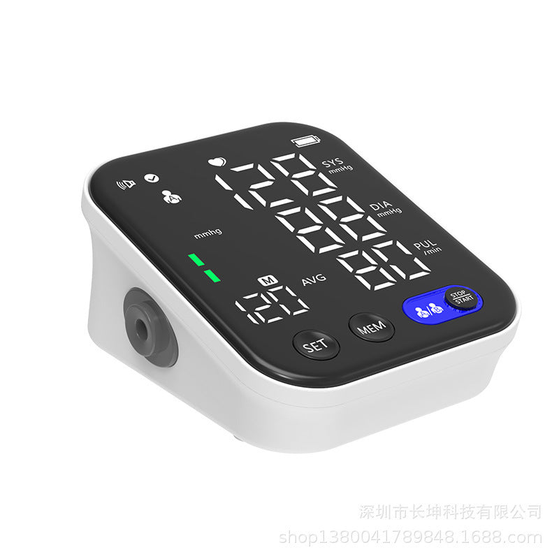 Electronic Blood Pressure Monitor Ultra Clear Large Screen Pulse Sphygmomanometer For Real-time Measurement Of Blood Pressure Health Device