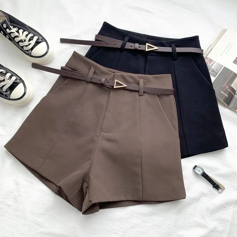 Fashion Versatile High Waist Slim Suit Shorts My Store