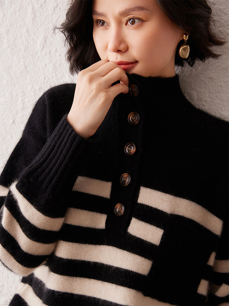 Cashmere Sweater Striped Sweater