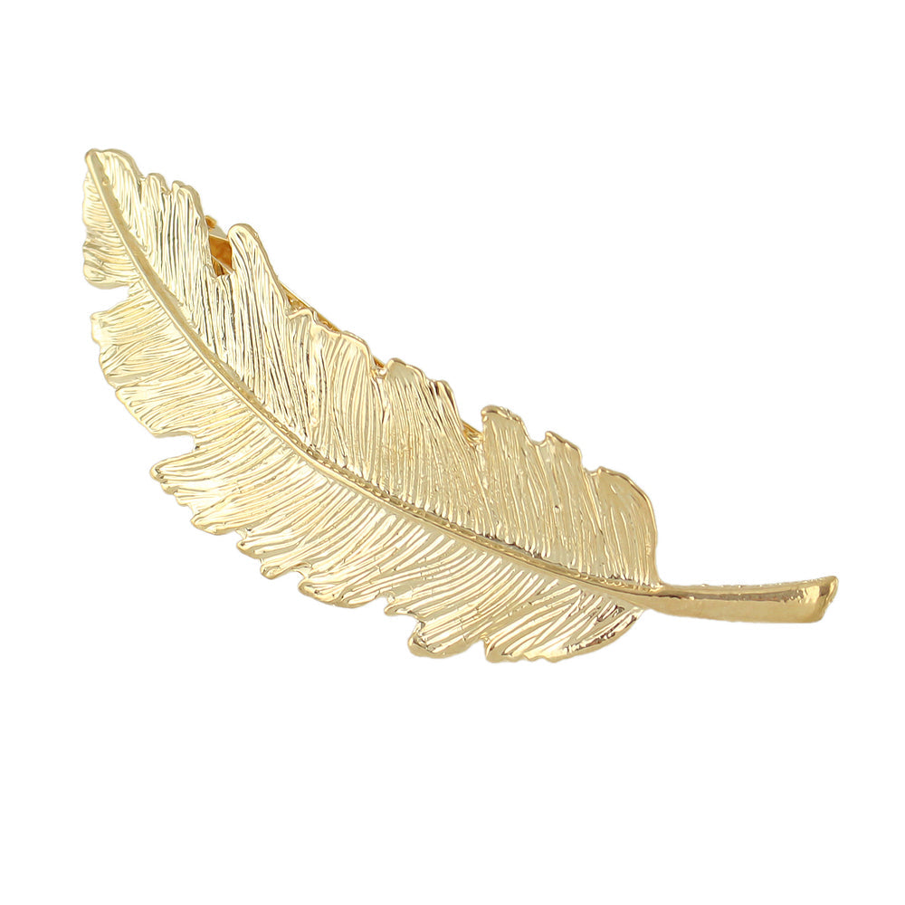 Hair Accessories Gold Silver Feather Metal Hairgrips Hair Clips Hair