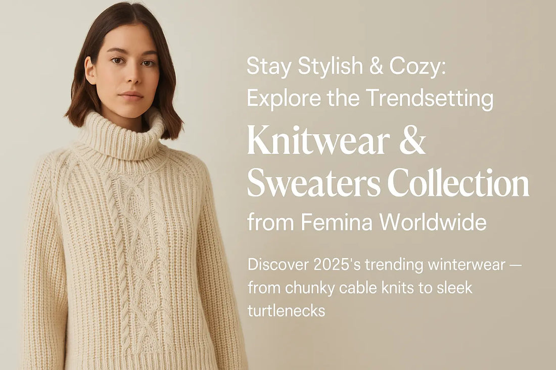 Stay Stylish &amp; Cozy: Explore the Trendsetting Knitwear &amp; Sweaters Collection from Femina Worldwide