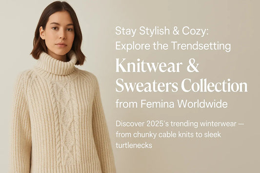 Stay Stylish &amp; Cozy: Explore the Trendsetting Knitwear &amp; Sweaters Collection from Femina Worldwide