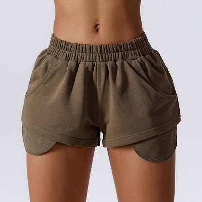 Loose Sports Fleece And Shorts Women's Quick-drying