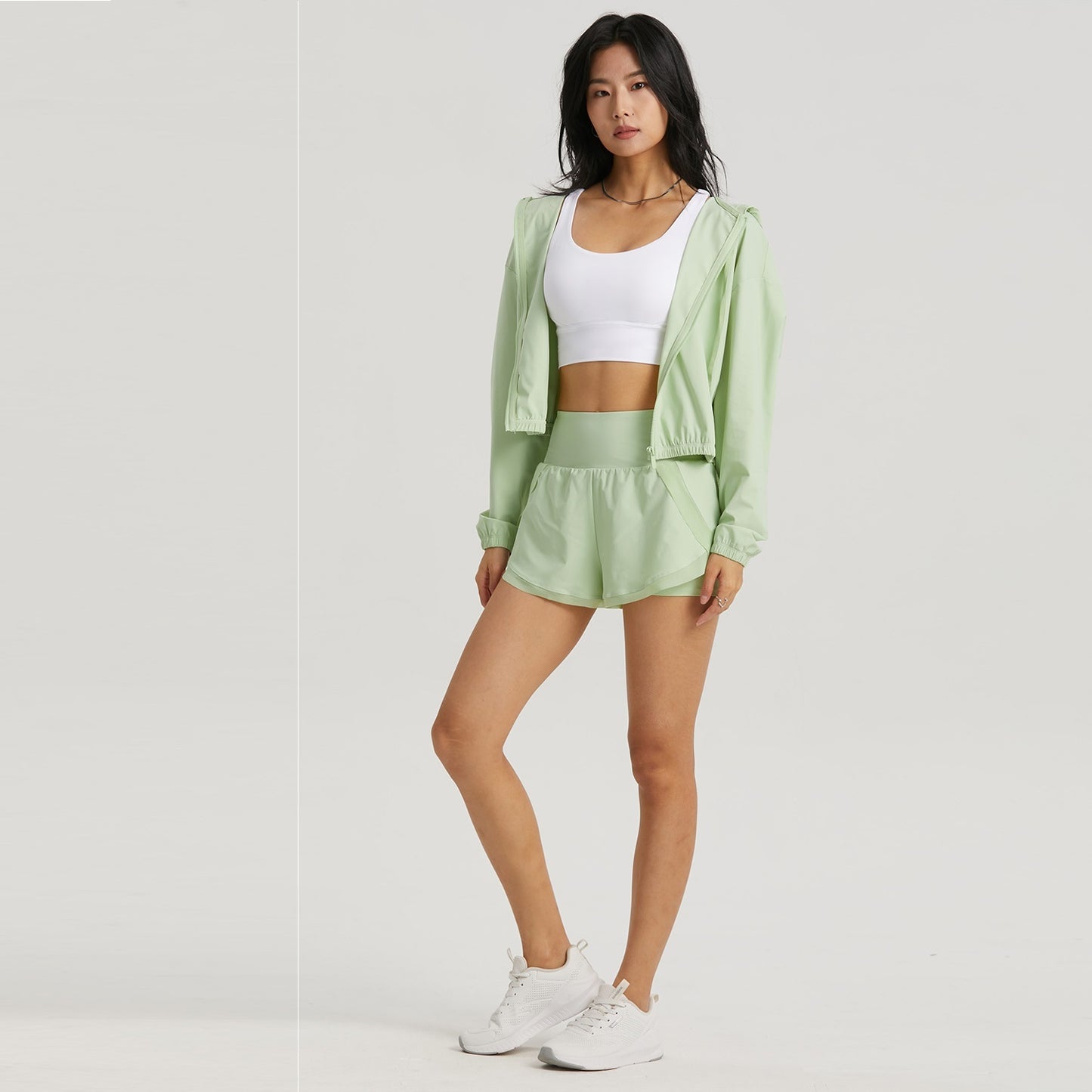 Outdoor Fake Two Pieces Leisure Sports Shorts For Women