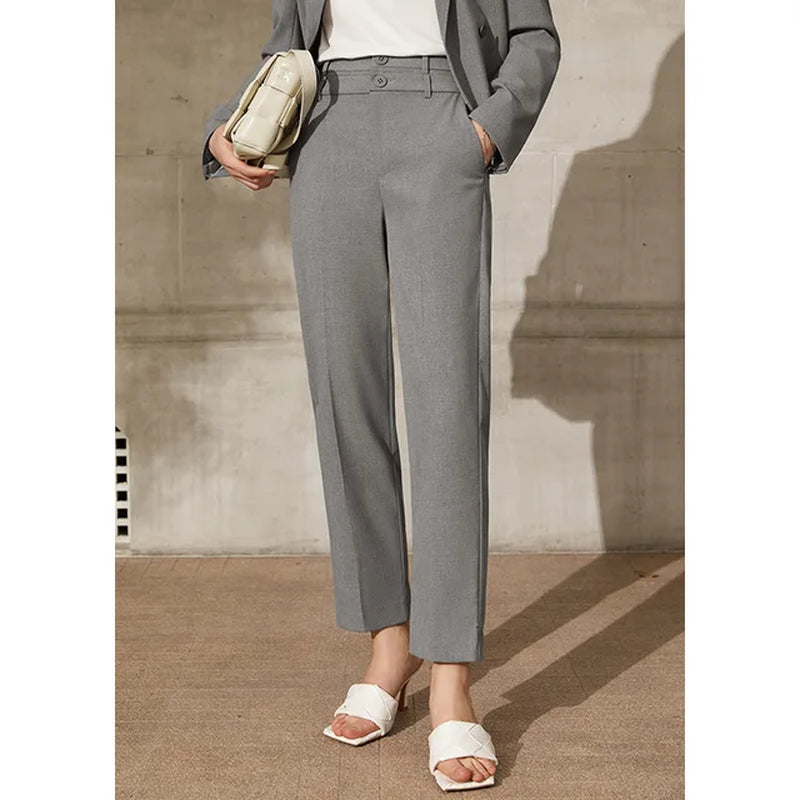 Amii Minimalism Spring New Women'S Suit Fashion Solid Lapel Suit Coat Women Loose Shorts Causal High Waist Female Pants 12130066
