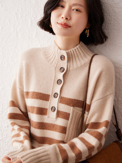 Cashmere Sweater Striped Sweater