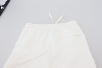 Dolce & Gabbana White Cotton Women Sweatpants Pants