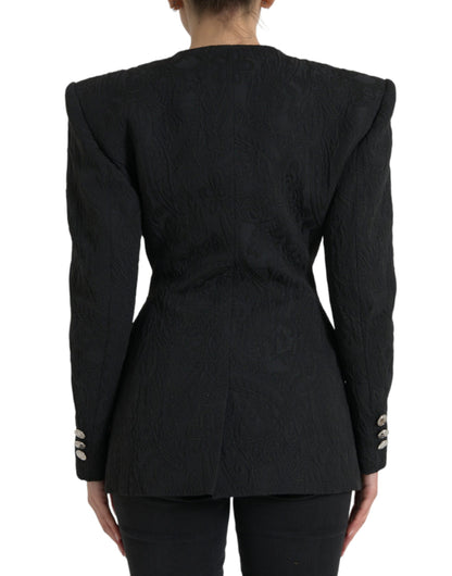 Dolce & Gabbana Black Double Breasted Blazer Coat Jacket