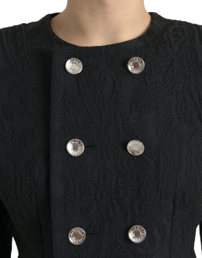 Dolce & Gabbana Black Double Breasted Blazer Coat Jacket