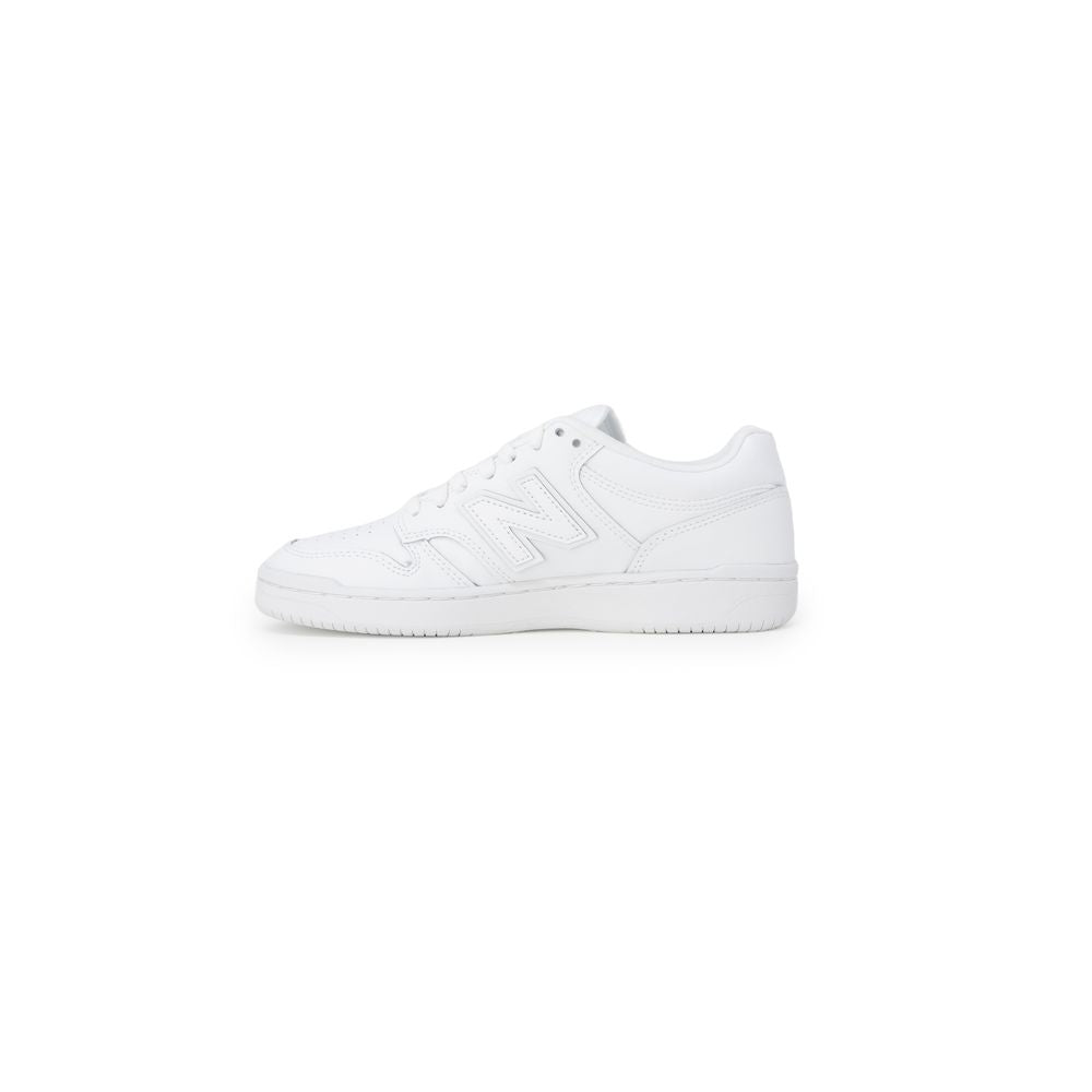 New Balance White Artificial Leather Sneaker