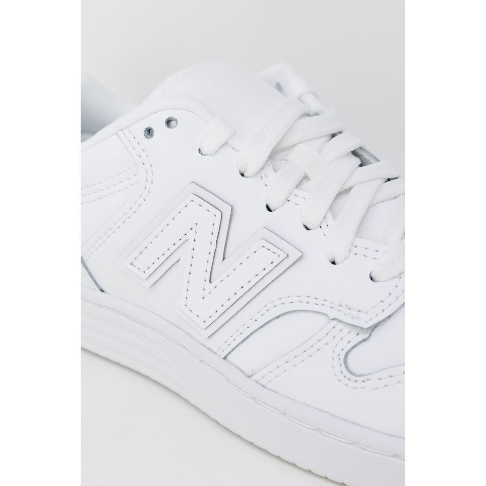 New Balance White Artificial Leather Sneaker