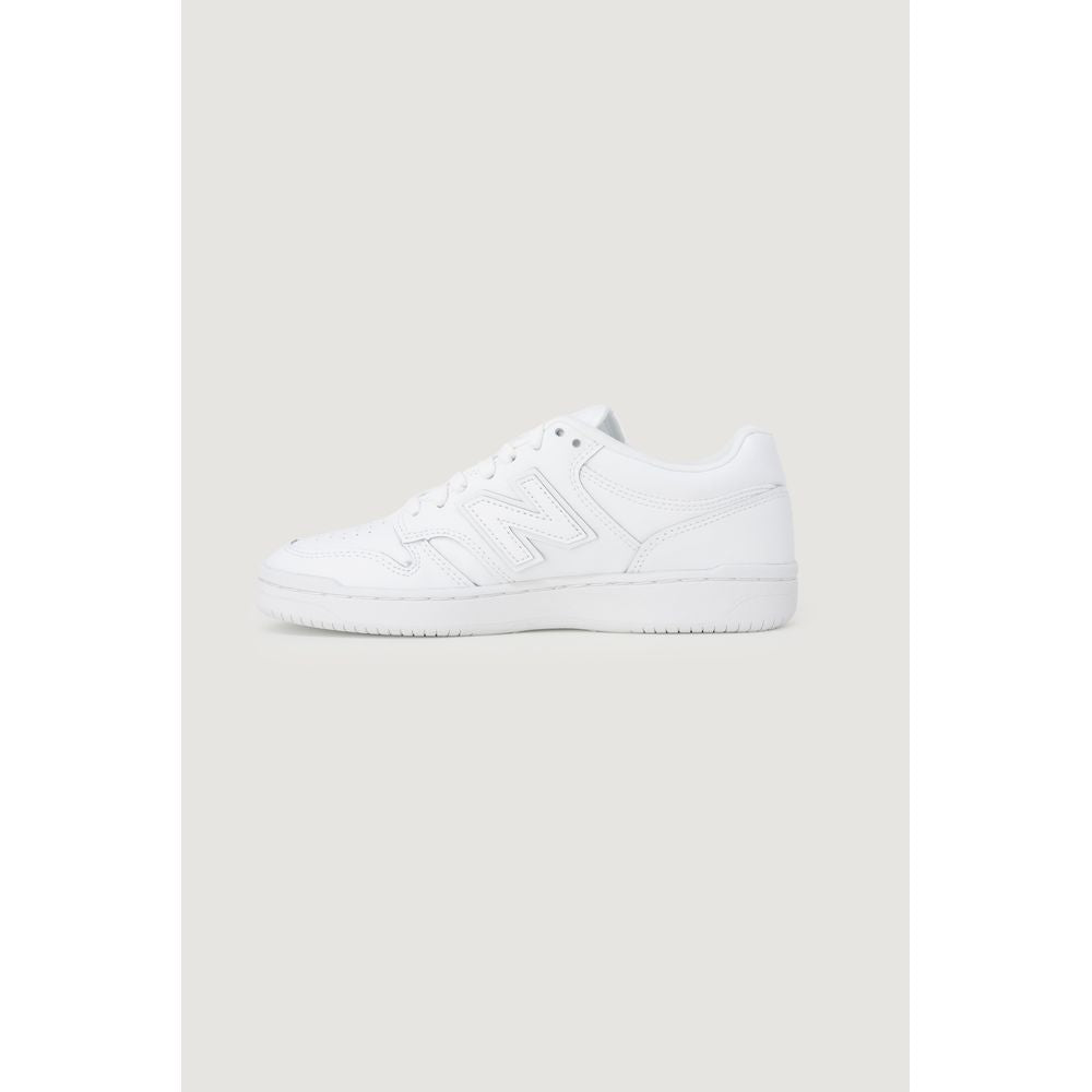 New Balance White Artificial Leather Sneaker