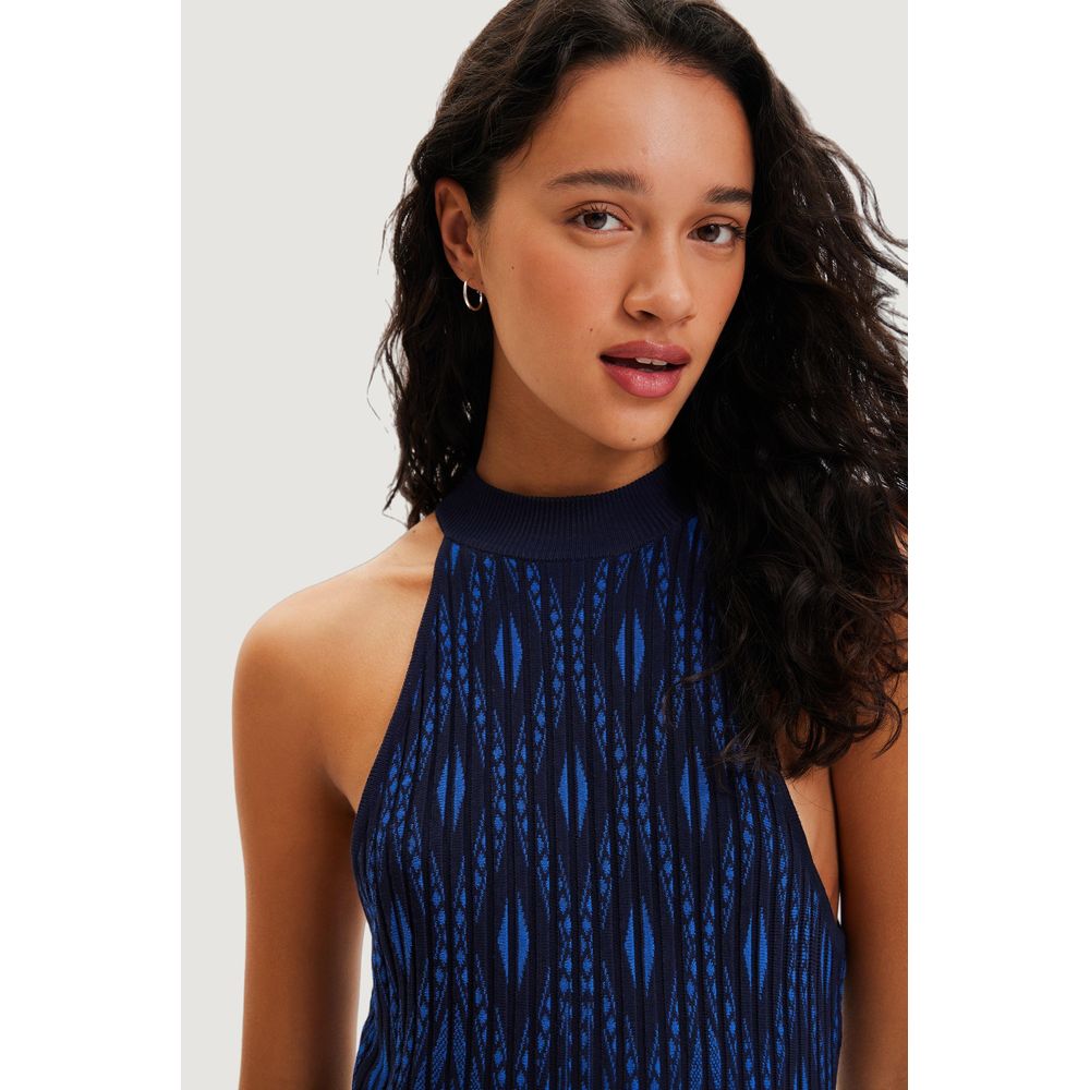 Desigual Blue Viscose Short