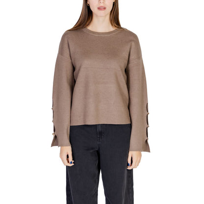 Vila Clothes Gray Viscose Sportswear