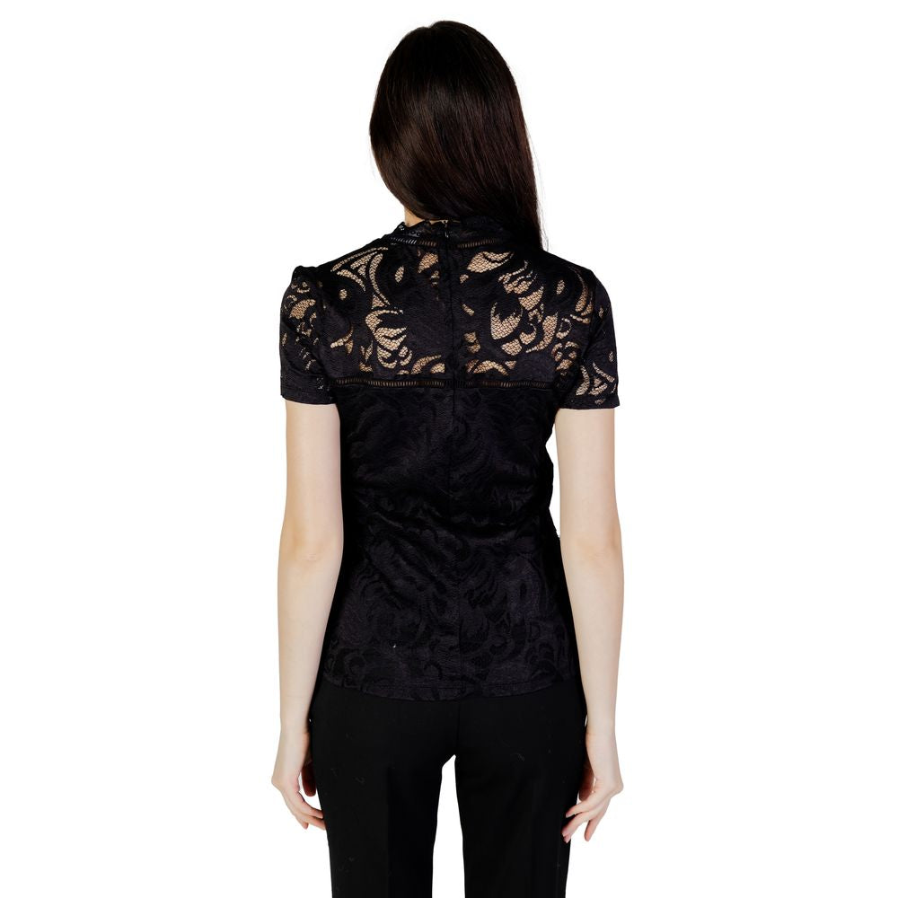 Vila Clothes Black Polyamide T-Shirt