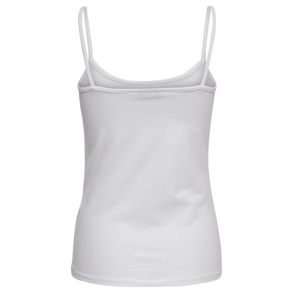 Only White Cotton Tank Top