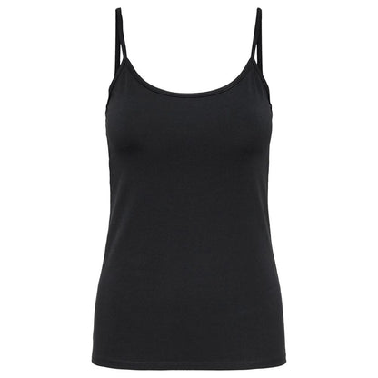 Only Black Cotton Tank Top