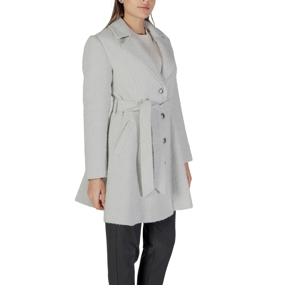 Guess Gray Polyester Coat