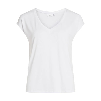 Vila Clothes White Tencel T-Shirt