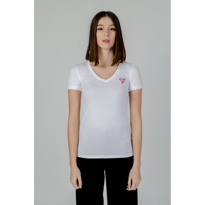 Guess White Cotton T-Shirt