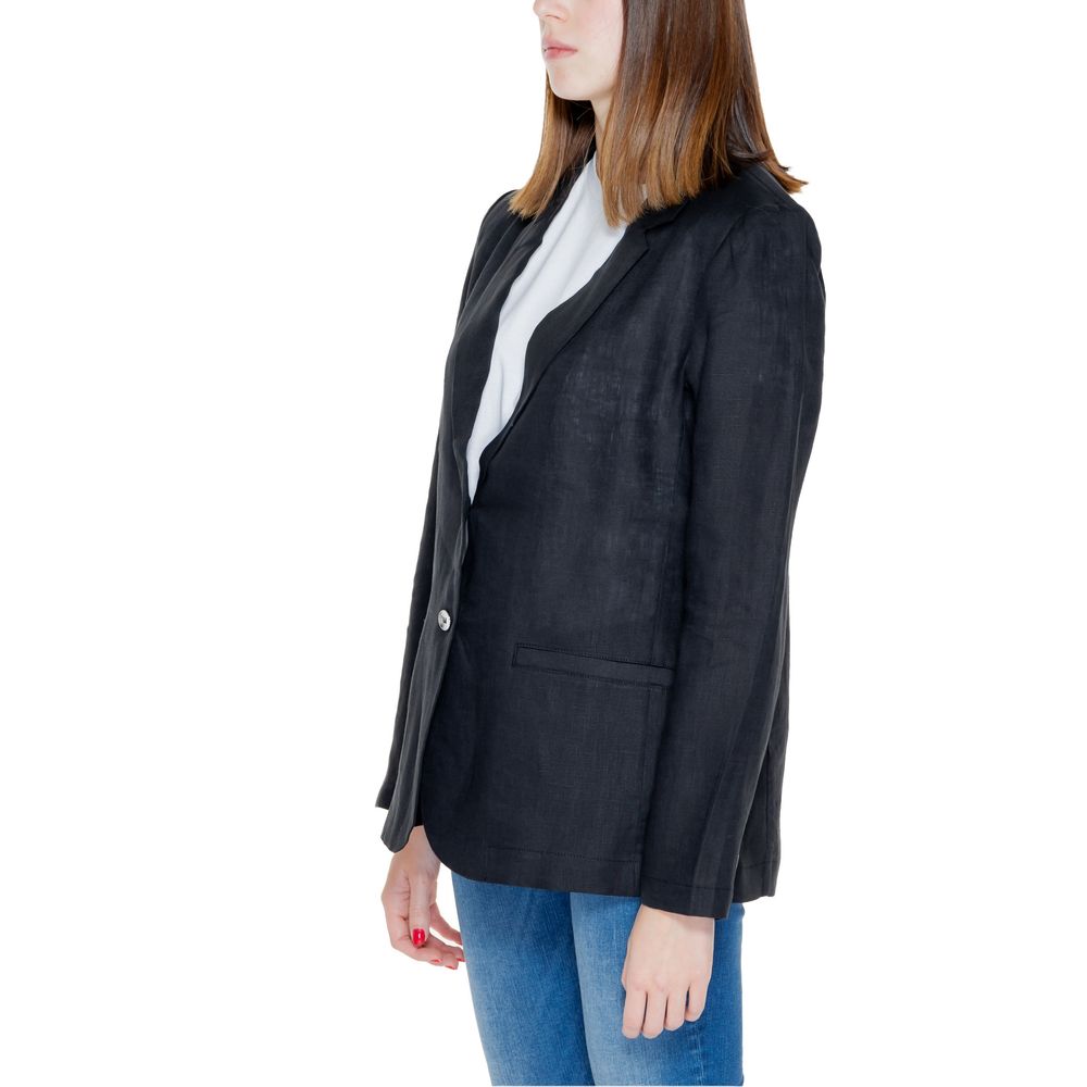 Street One Black Linen Blazer