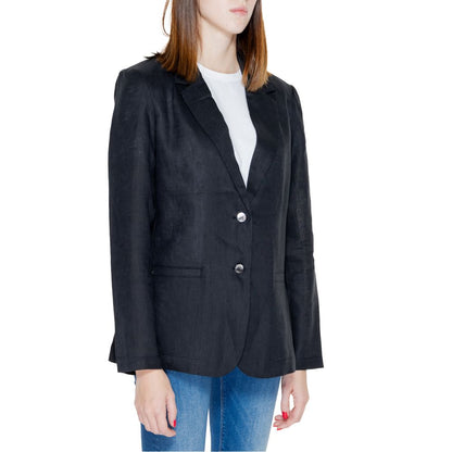 Street One Black Linen Blazer