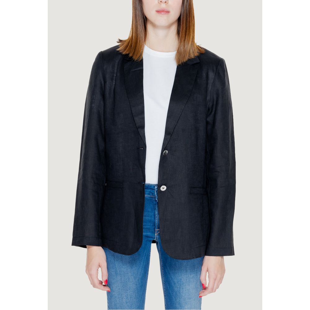 Street One Black Linen Blazer