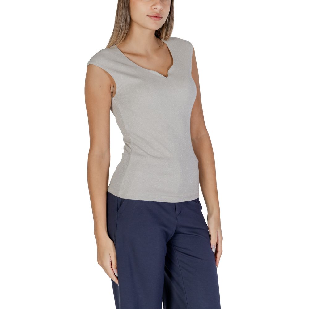 Street One Silver Viscose Tank Top