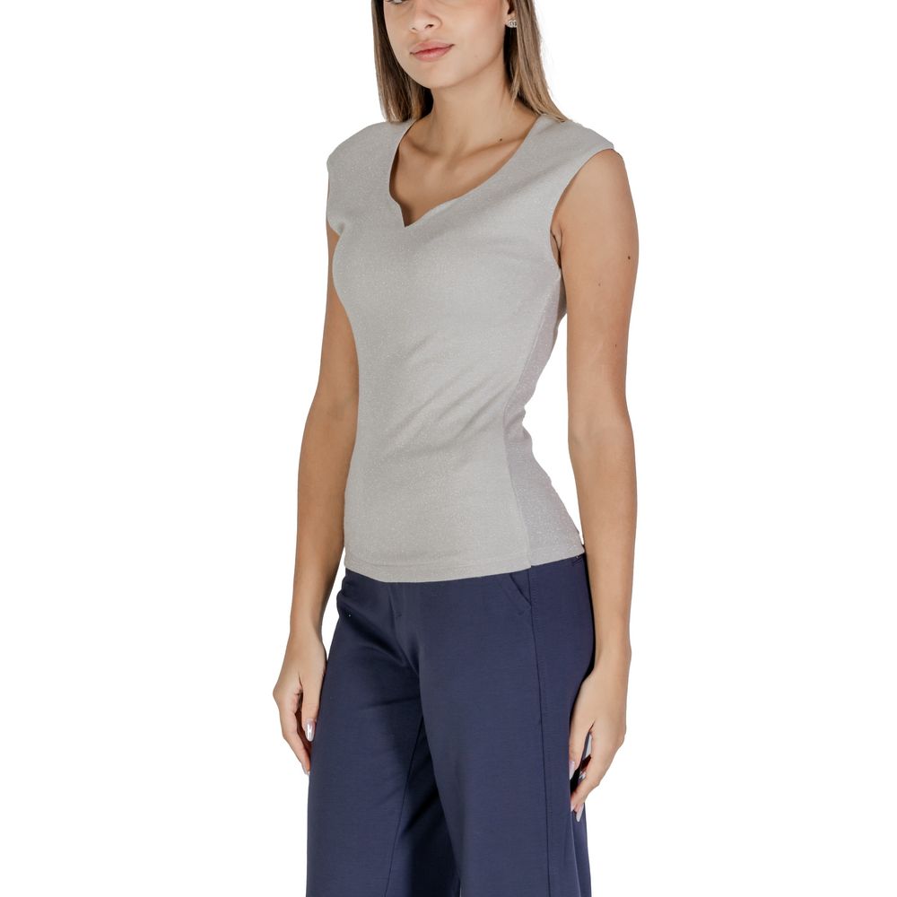 Street One Silver Viscose Tank Top