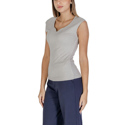 Street One Silver Viscose Tank Top