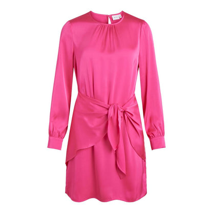 Vila Clothes Pink Polyester Short