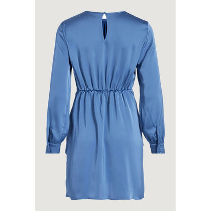 Vila Clothes Blue Recycled Polyester Short