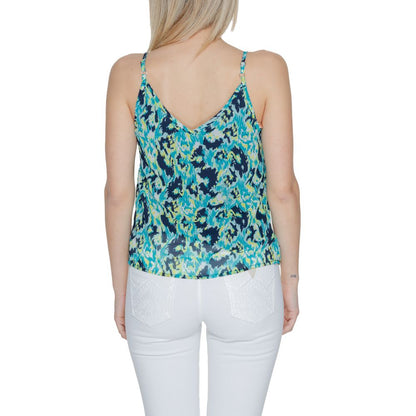 Morgan De Toi Turquoise Polyester Tank Top