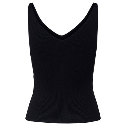 Jacqueline De Yong Black Viscose Tank Top