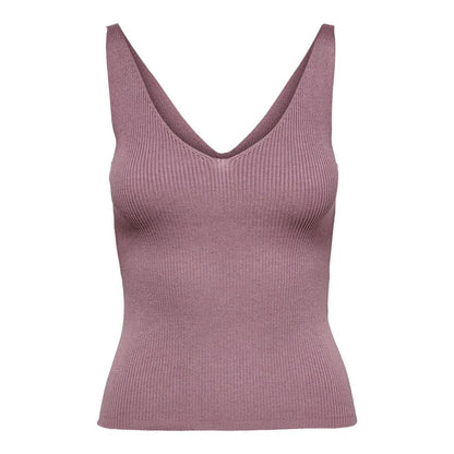 Jacqueline De Yong Purple Viscose Tank Top