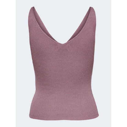 Jacqueline De Yong Purple Viscose Tank Top